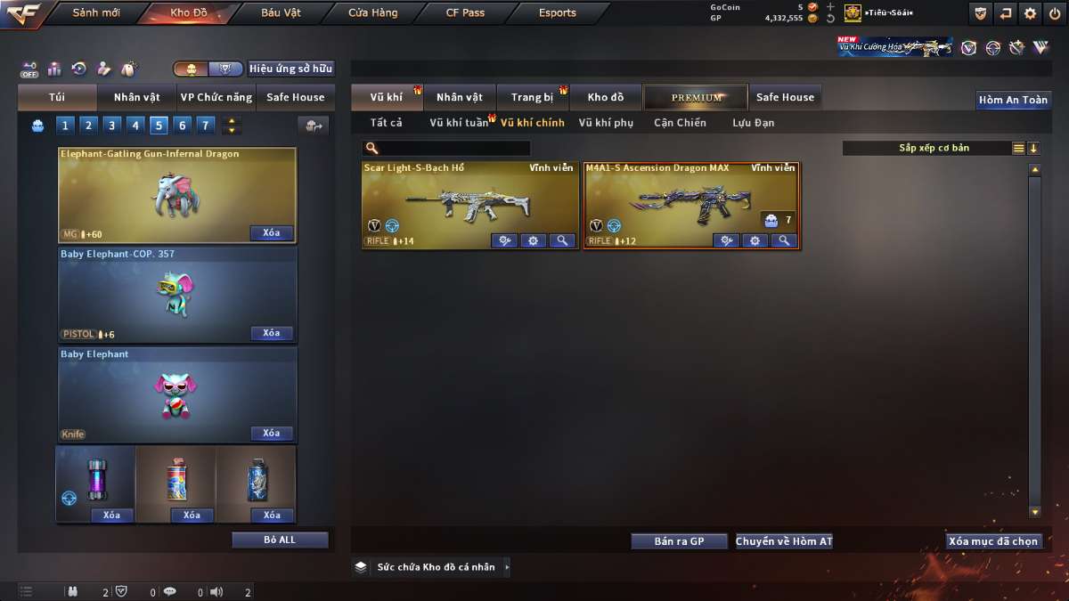 shop acc cf uy tin gia re